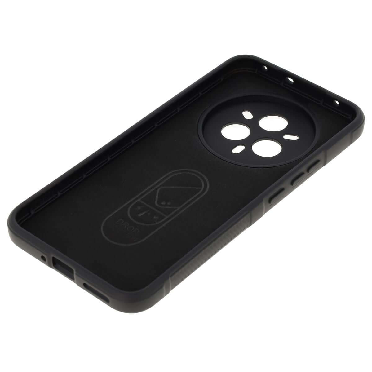 Robuste Handyhülle für Realme 14 Pro Plus 5G, Bizon Case Tur, Schwarz
