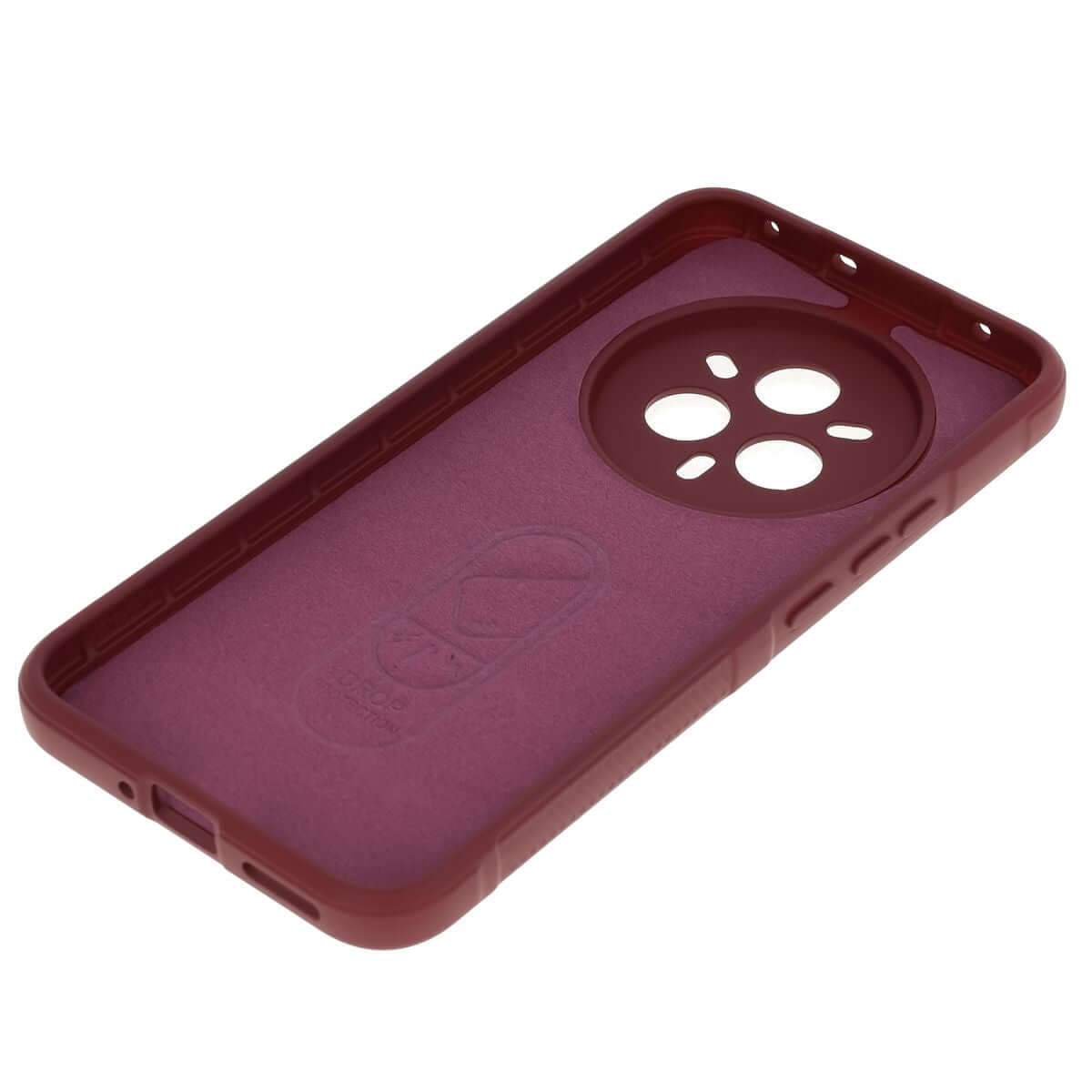 Robuste Handyhülle für Realme 14 Pro Plus 5G, Bizon Case Tur, Burgunderrot