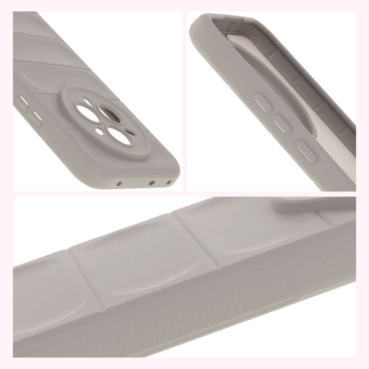 Robuste Handyhülle für Realme 14 Pro Plus 5G, Bizon Case Tur, Hellgrau