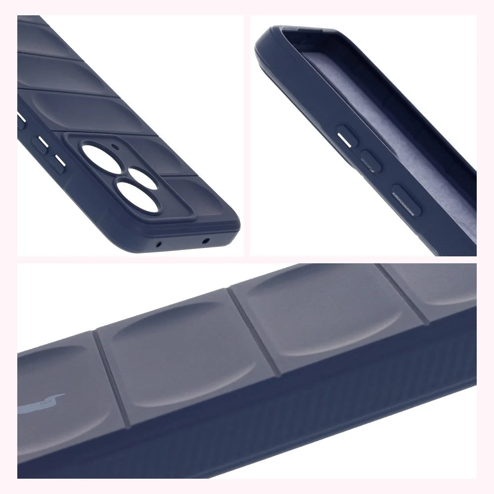 Robuste Handyhülle für Realme 14T 5G, Bizon Case Tur, Dunkelblau