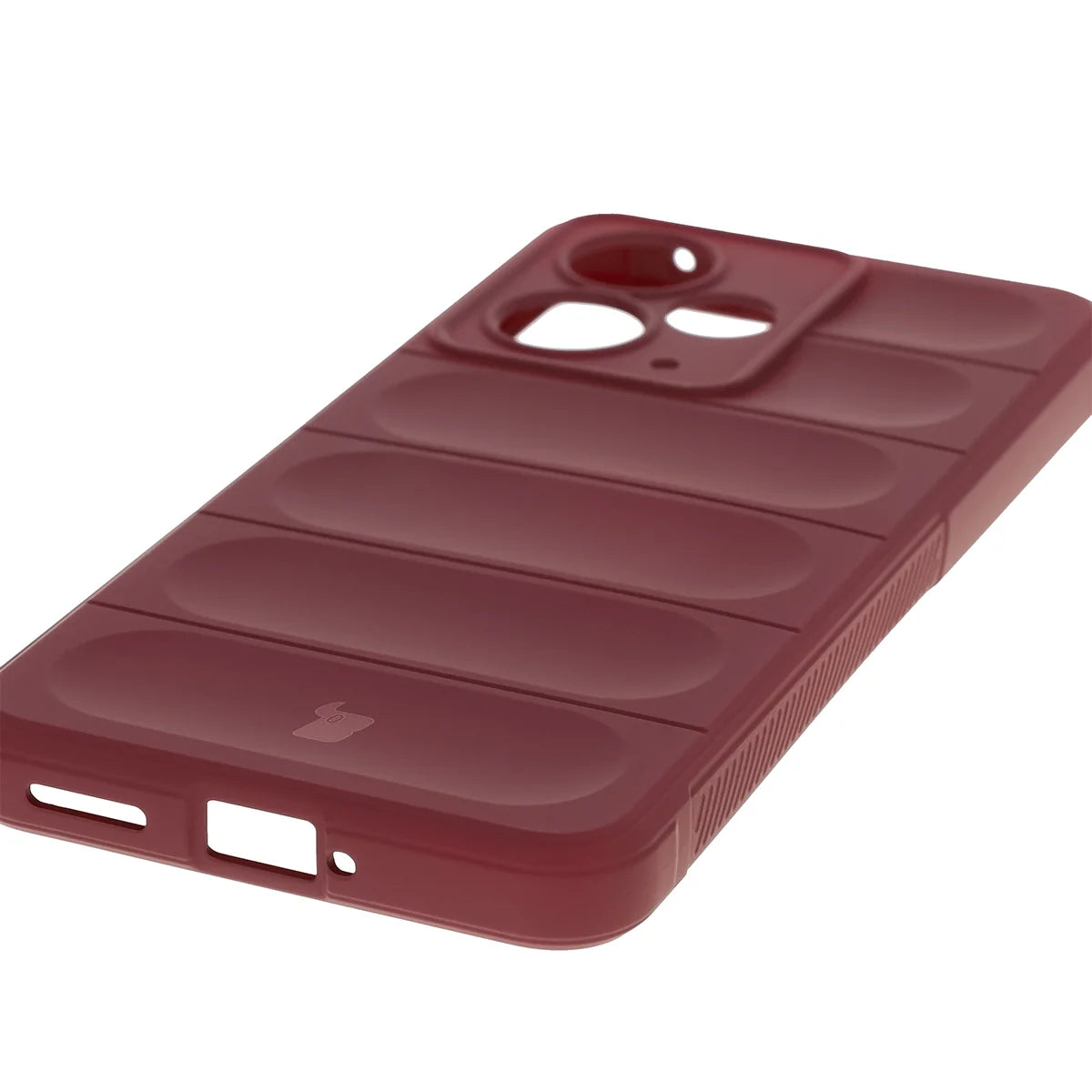 Robuste Handyhülle für Realme 14T 5G, Bizon Case Tur, Burgunderrot