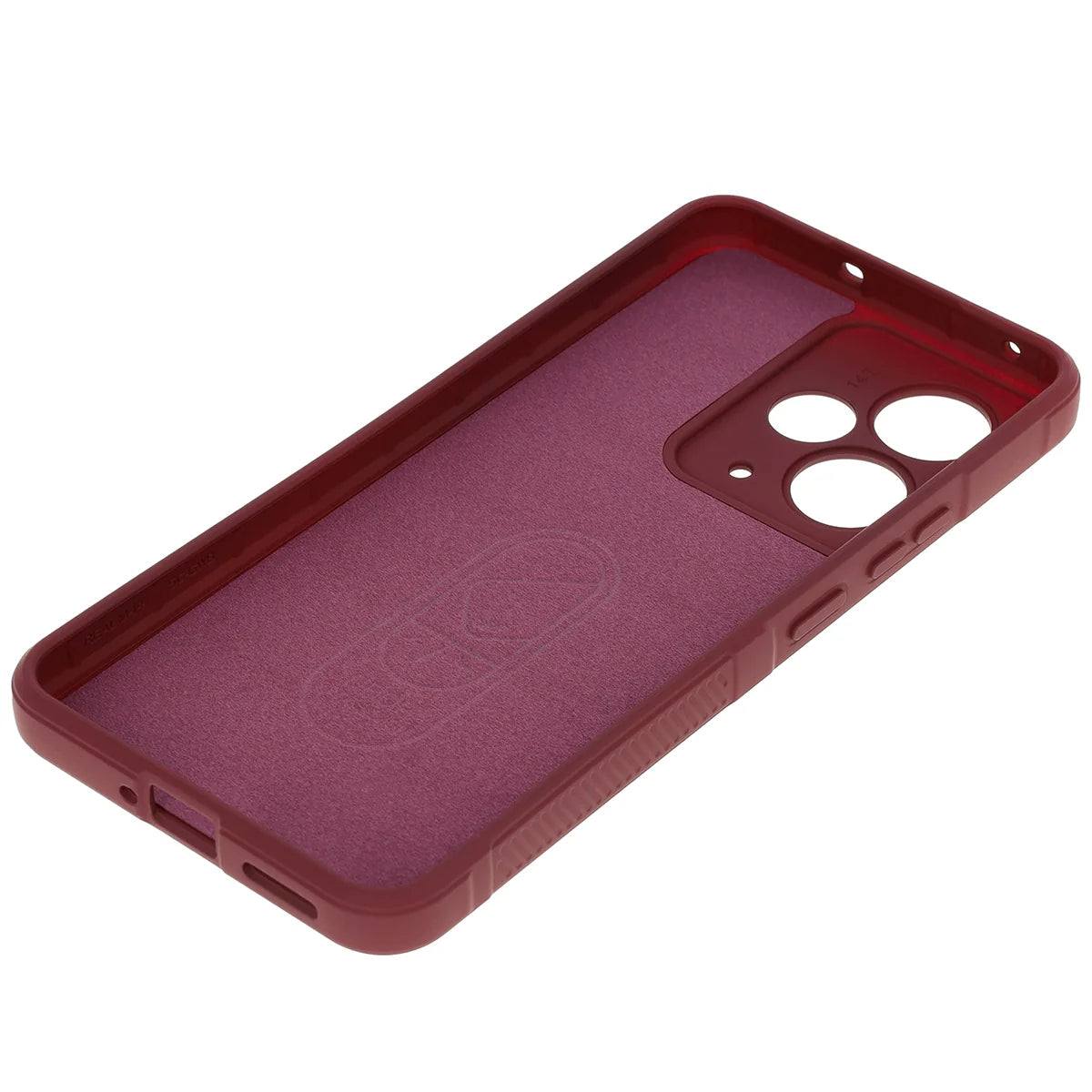 Robuste Handyhülle für Realme 14T 5G, Bizon Case Tur, Burgunderrot