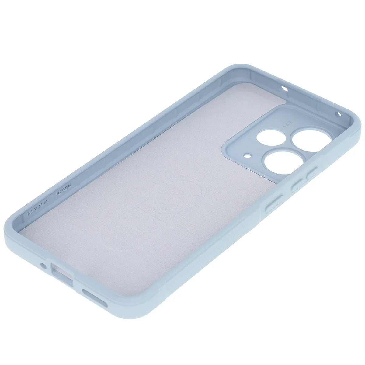 Robuste Handyhülle für Realme 14T 5G, Bizon Case Tur, Hellblau