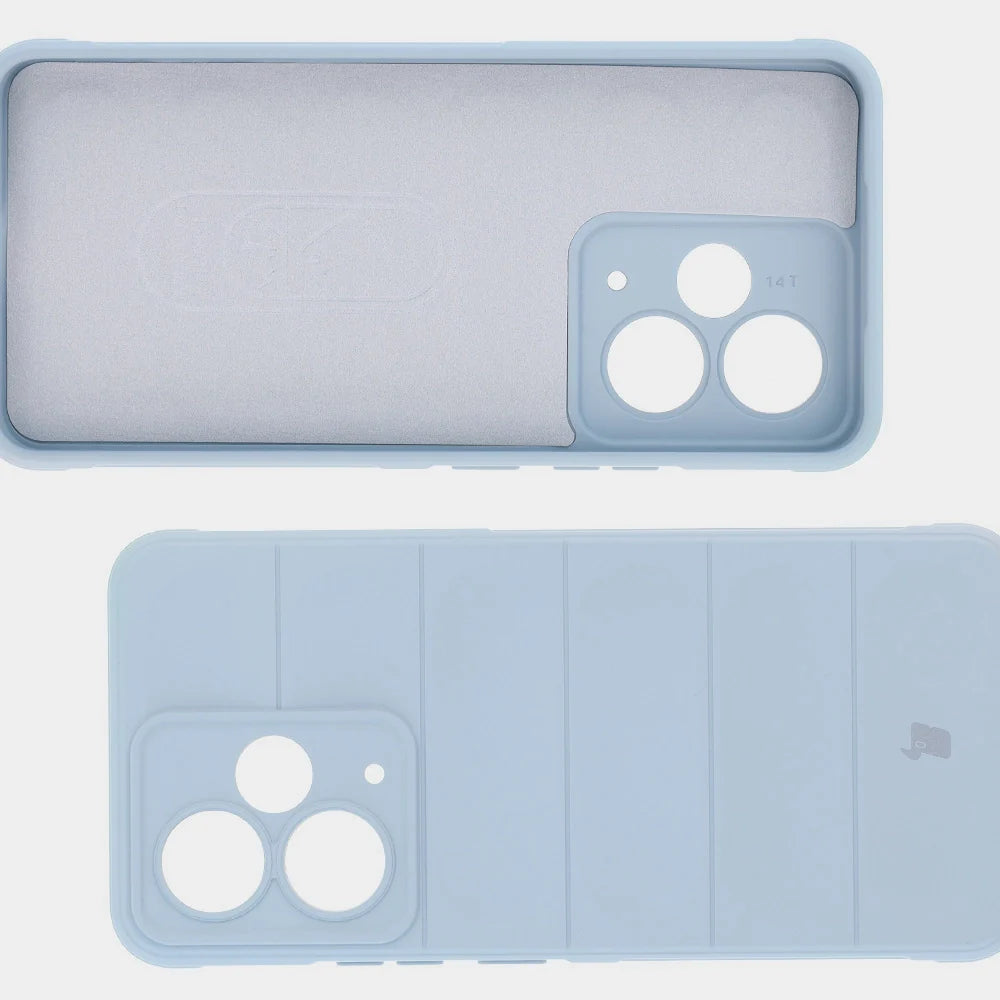 Robuste Handyhülle für Realme 14T 5G, Bizon Case Tur, Hellblau