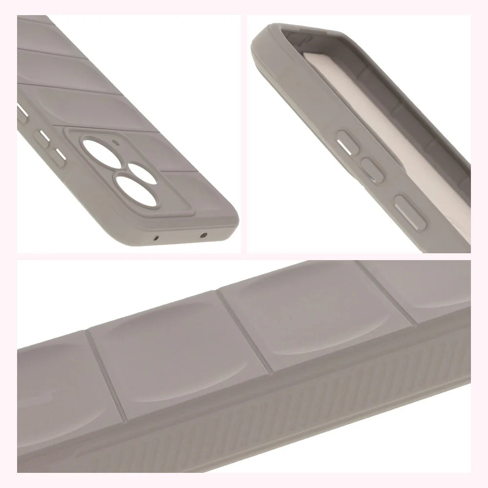Robuste Handyhülle für Realme 14T 5G, Bizon Case Tur, Hellgrau
