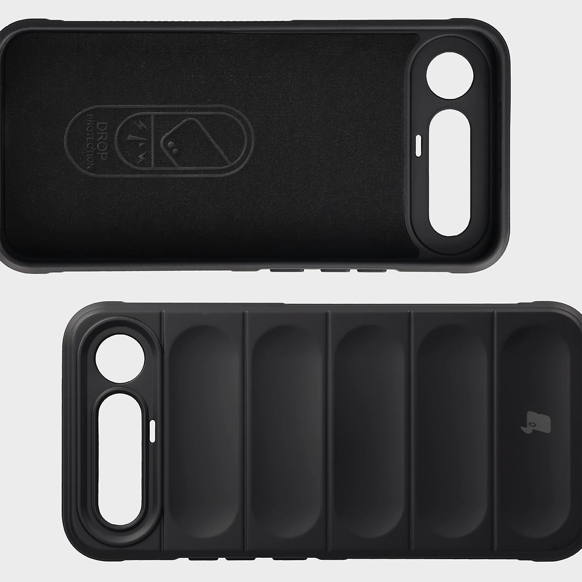 Robuste Handyhülle für Realme 16 5G, Bizon Case Tur, Schwarz
