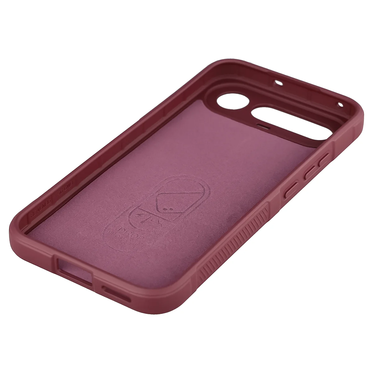 Robuste Handyhülle für Realme 16 5G, Bizon Case Tur, Burgunderrot