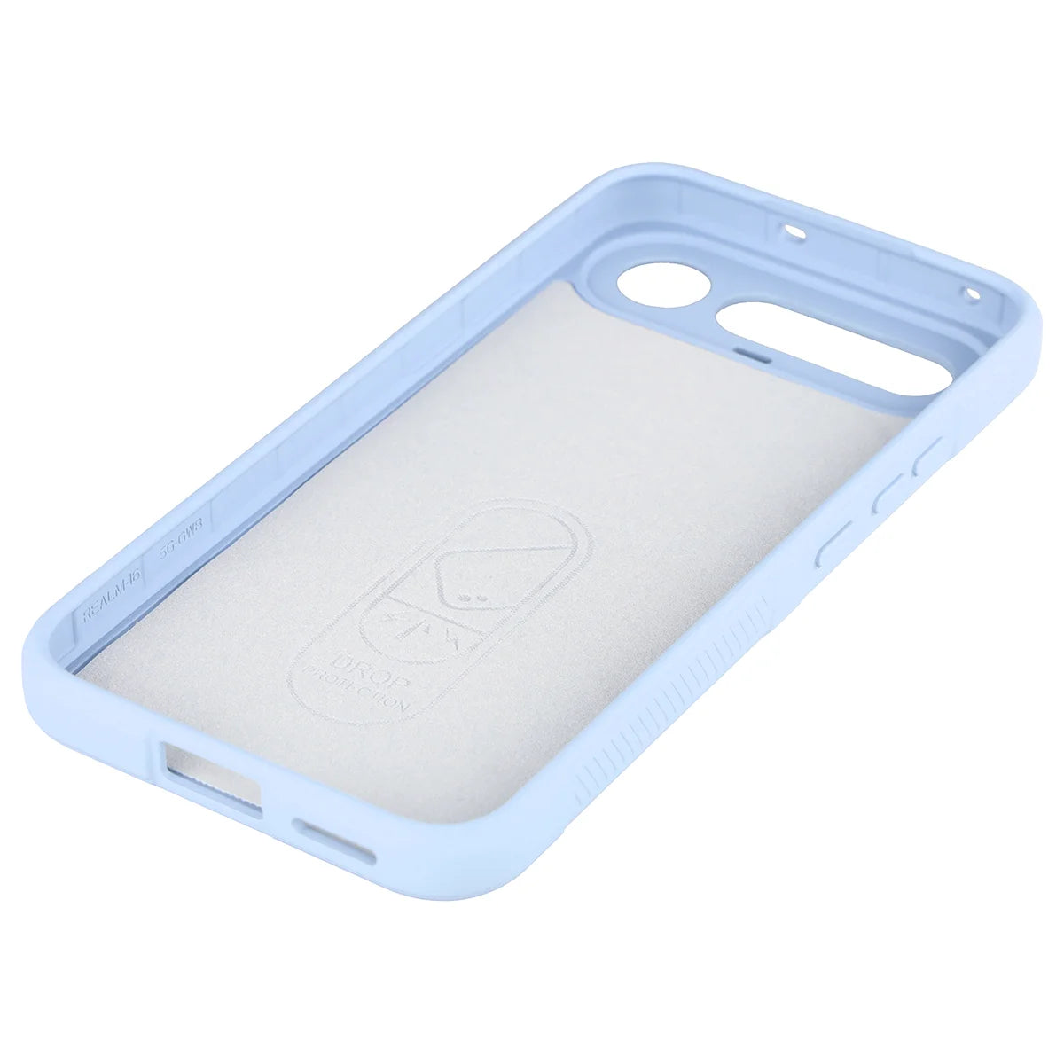 Robuste Handyhülle für Realme 16 5G, Bizon Case Tur, Hellblau