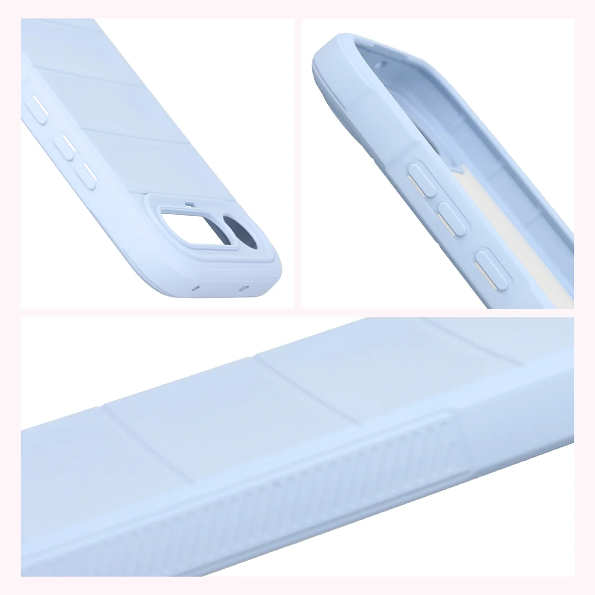 Robuste Handyhülle für Realme 16 5G, Bizon Case Tur, Hellblau