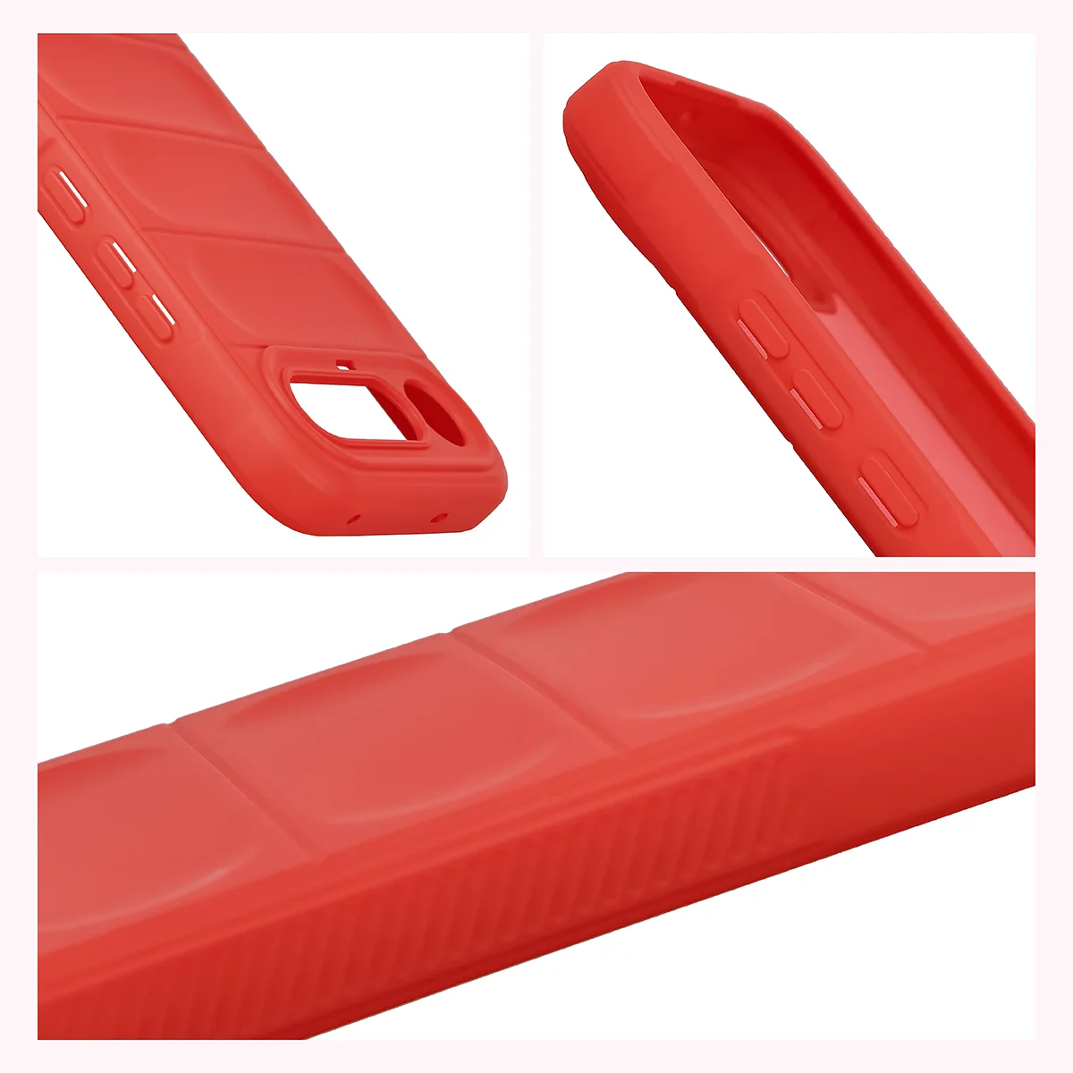 Robuste Handyhülle für Realme 16 5G, Bizon Case Tur, Rot