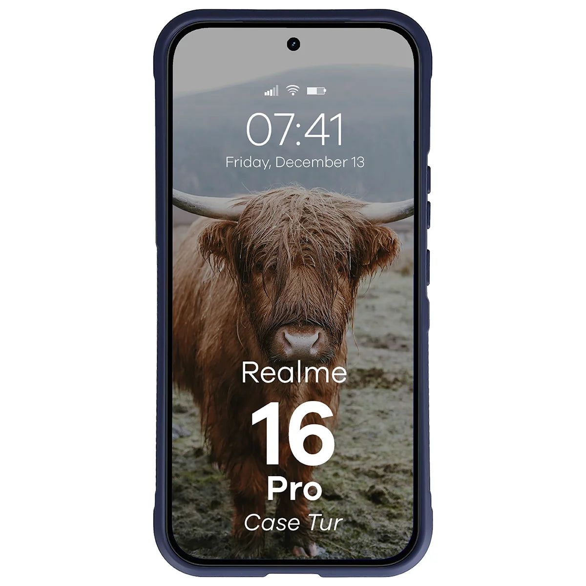 Robuste Handyhülle für Realme 16 Pro 5G, Bizon Case Tur, Dunkelblau