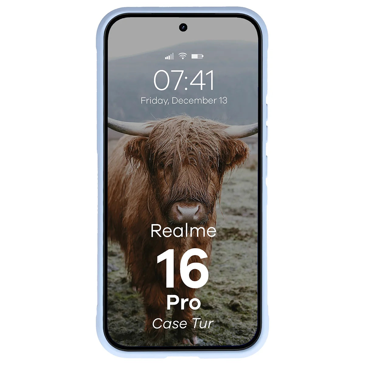 Robuste Handyhülle für Realme 16 Pro 5G, Bizon Case Tur, Hellblau