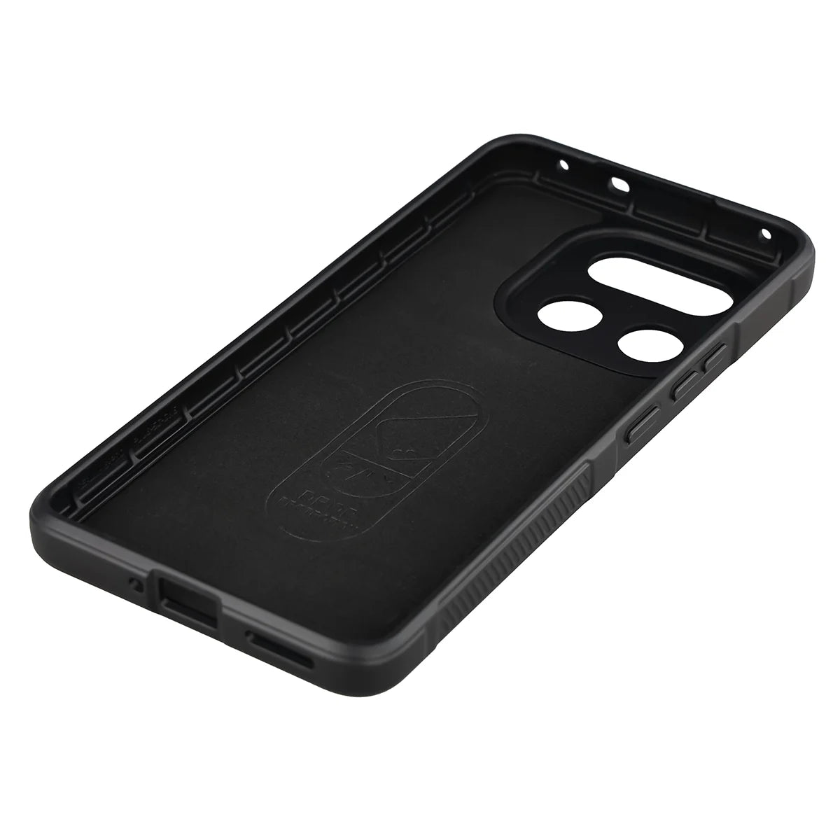 Robuste Handyhülle für Realme 16 Pro Plus 5G, Bizon Case Tur, Schwarz