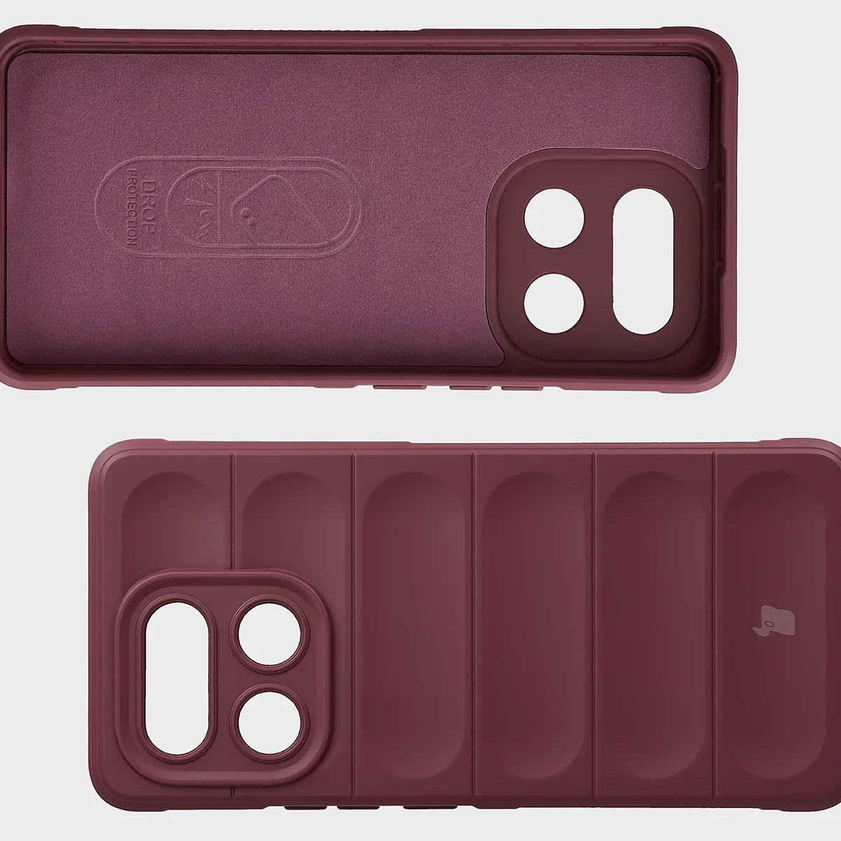 Robuste Handyhülle für Realme 16 Pro Plus 5G, Bizon Case Tur, Burgunderrot
