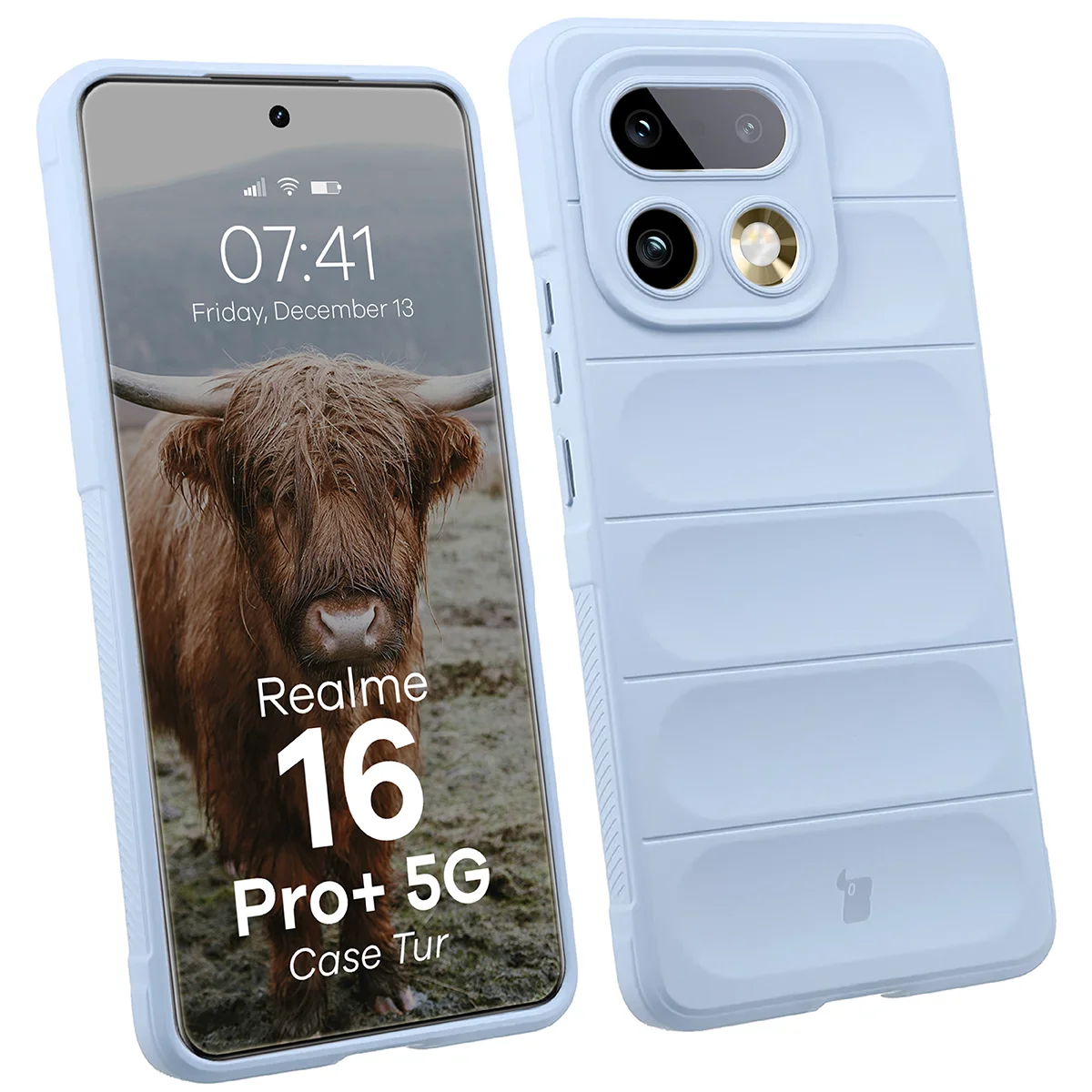 Robuste Handyhülle für Realme 16 Pro Plus 5G, Bizon Case Tur, Hellblau