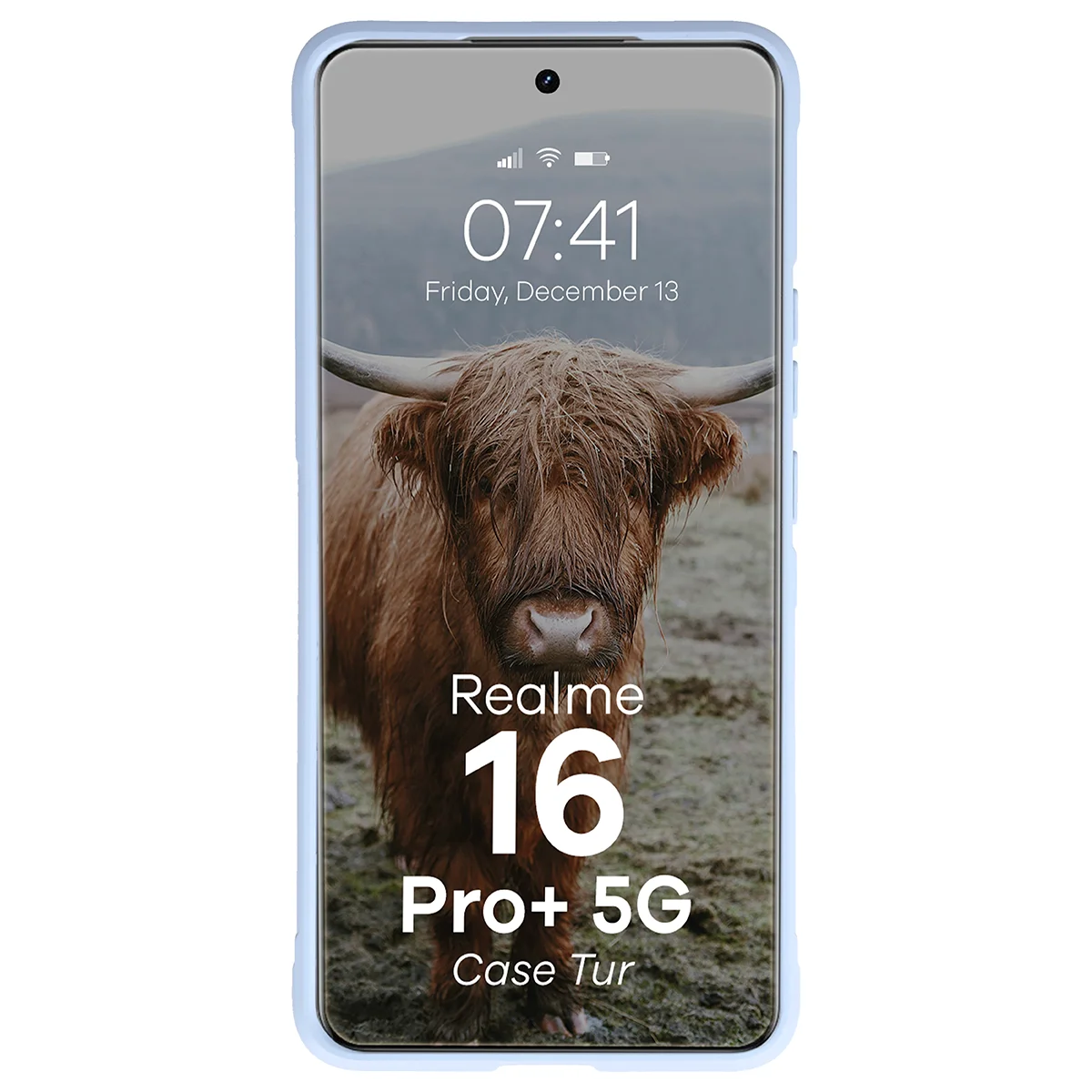 Robuste Handyhülle für Realme 16 Pro Plus 5G, Bizon Case Tur, Hellblau