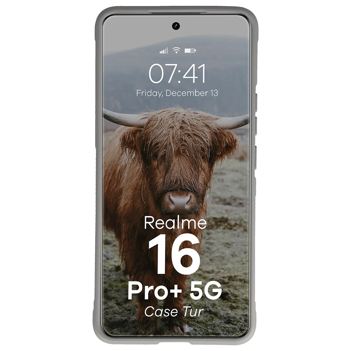 Robuste Handyhülle für Realme 16 Pro Plus 5G, Bizon Case Tur, Hellgrau
