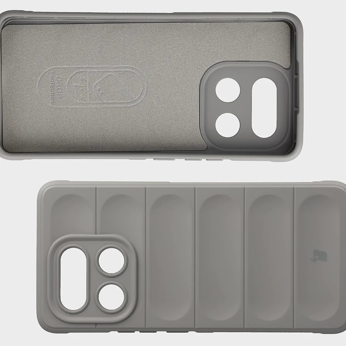 Robuste Handyhülle für Realme 16 Pro Plus 5G, Bizon Case Tur, Hellgrau