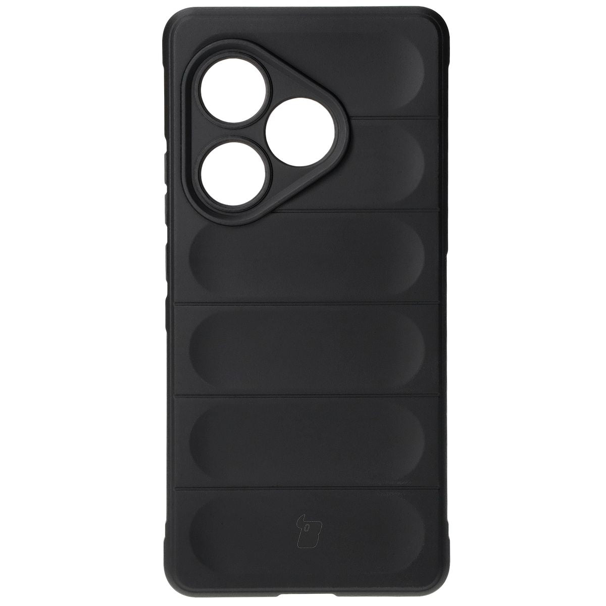 Robuste Handyhülle für Realme GT 6 / GT 6T / GT Neo 6 / GT Neo 6 SE, Bizon Case Tur, Schwarz