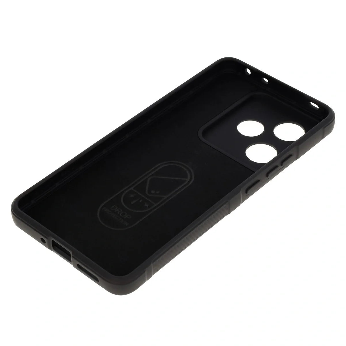 Robuste Handyhülle für Realme GT 7 / 7T, Bizon Case Tur, Schwarz