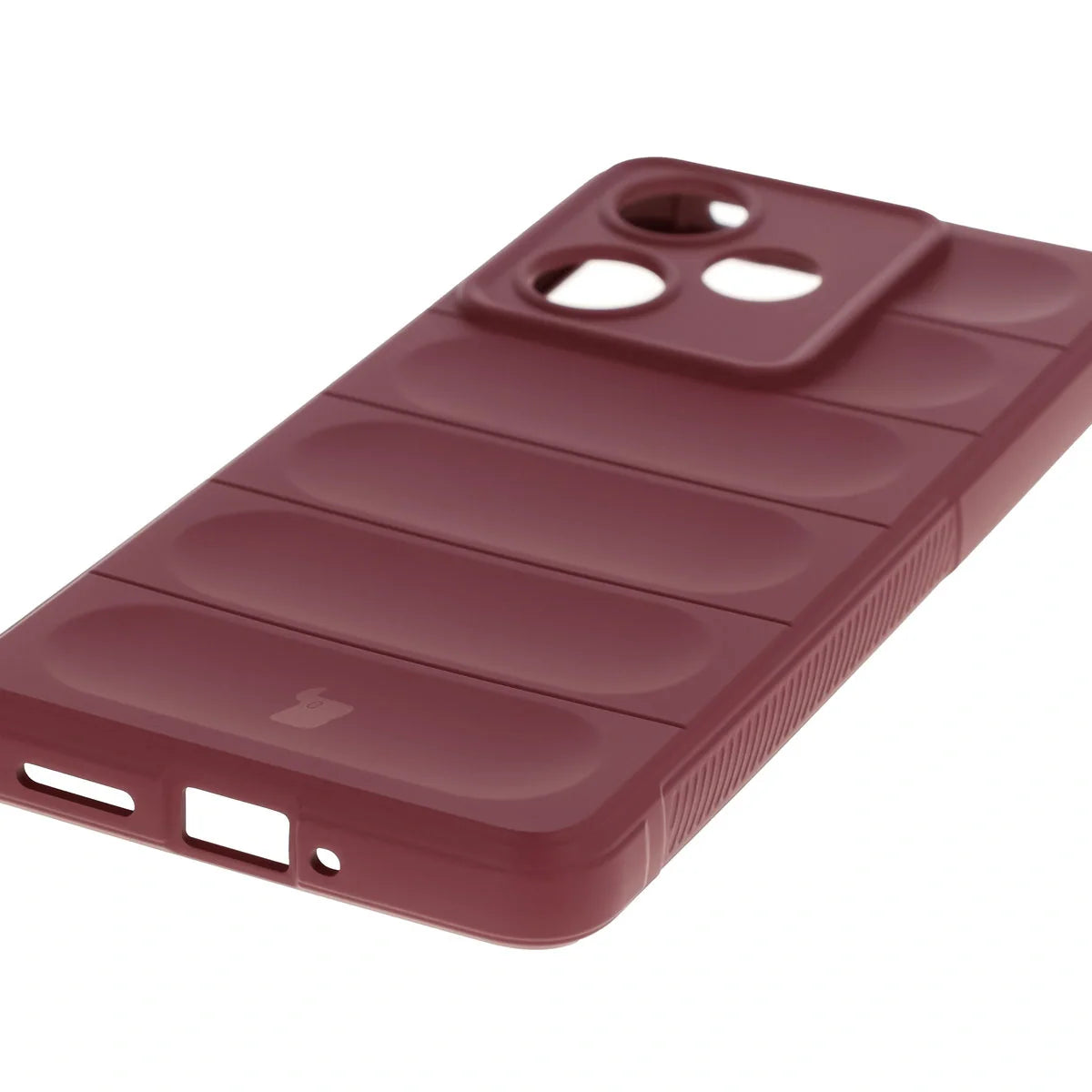 Robuste Handyhülle für Realme GT 7 / 7T, Bizon Case Tur, Burgunderrot