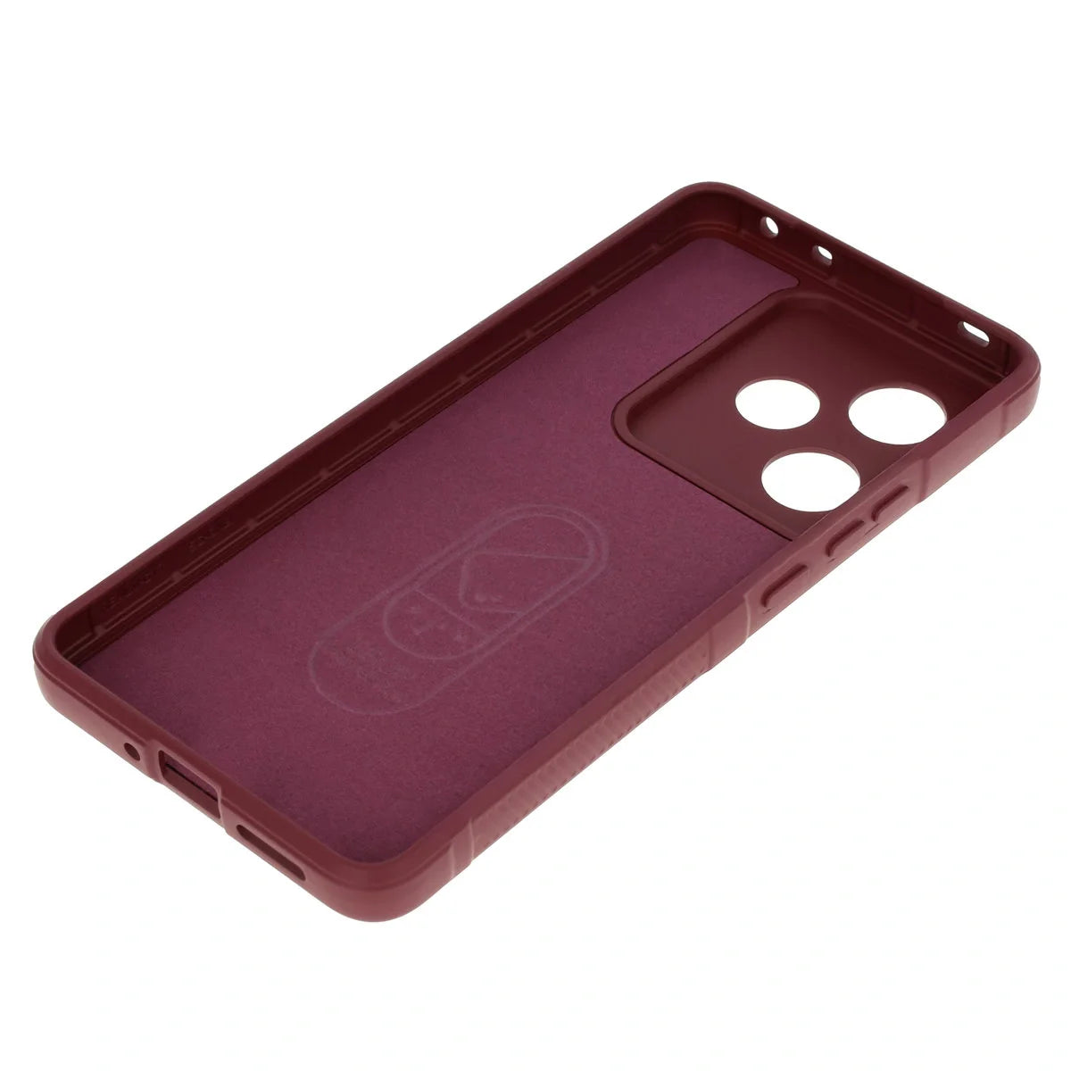 Robuste Handyhülle für Realme GT 7 / 7T, Bizon Case Tur, Burgunderrot