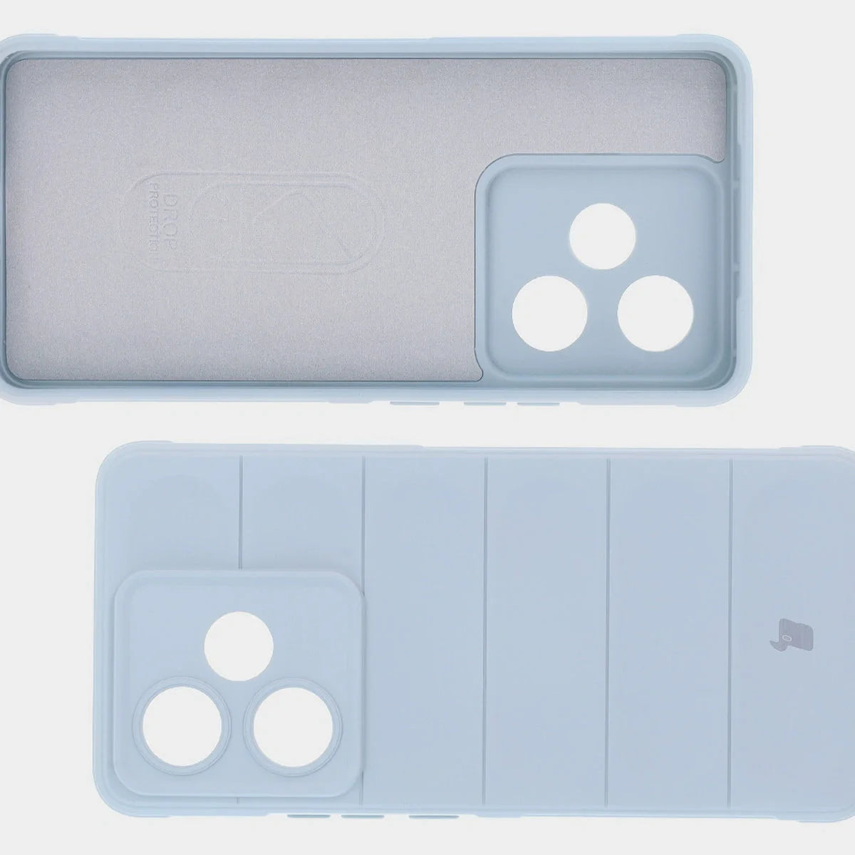Robuste Handyhülle für Realme GT 7 / 7T, Bizon Case Tur, Hellblau