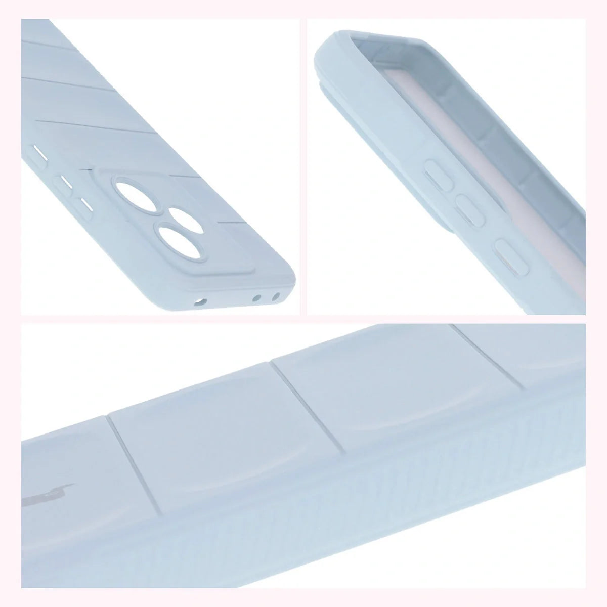 Robuste Handyhülle für Realme GT 7 / 7T, Bizon Case Tur, Hellblau