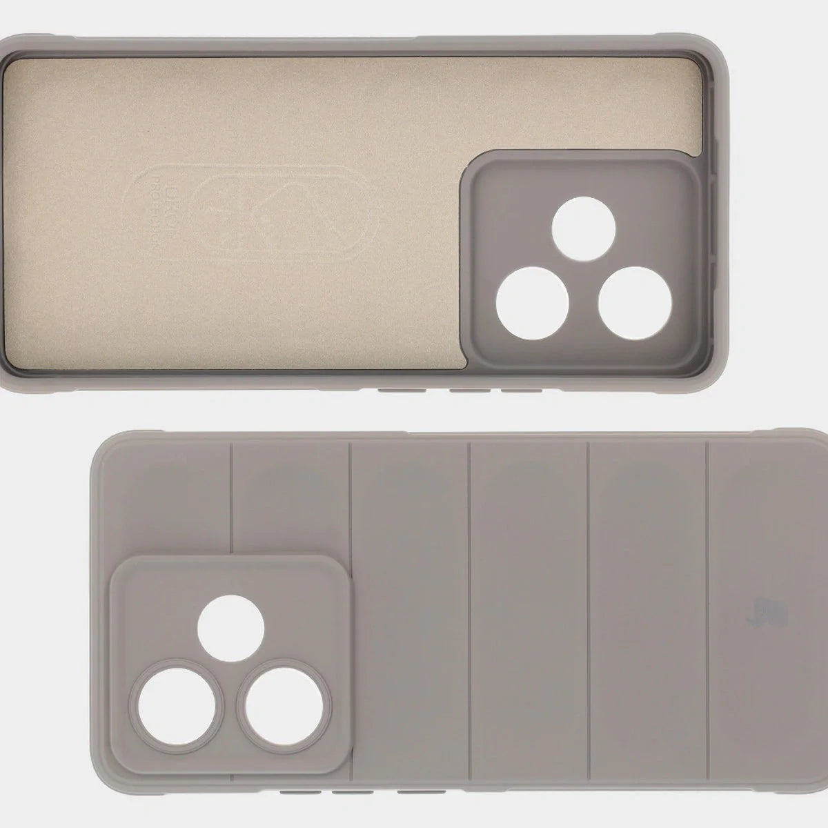 Robuste Handyhülle für Realme GT 7 / 7T, Bizon Case Tur, Hellgrau