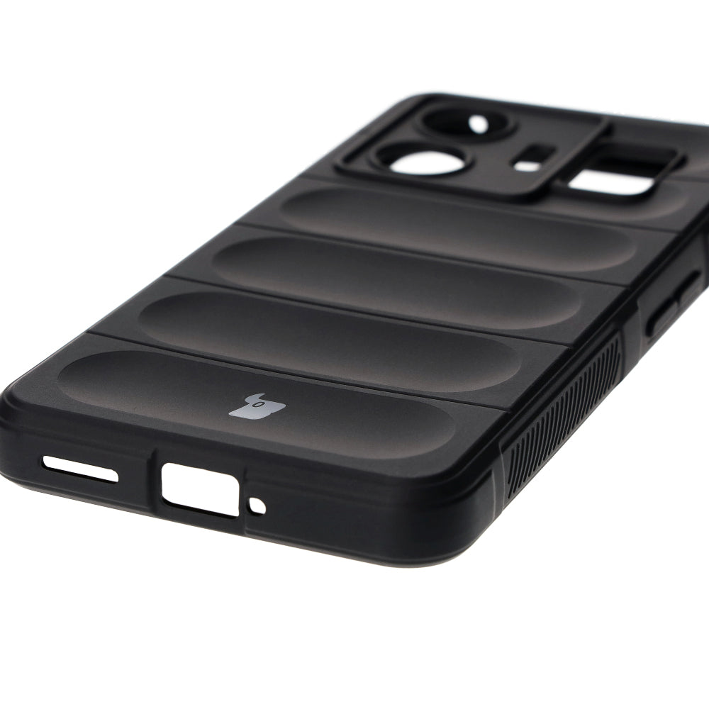 Robuste Handyhülle für Realme GT3, Bizon Case Tur, Schwarz