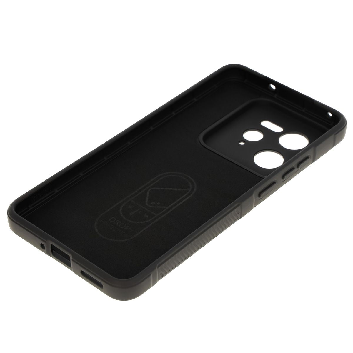 Robuste Handyhülle für Realme GT 7 Pro, Bizon Case Tur, Schwarz