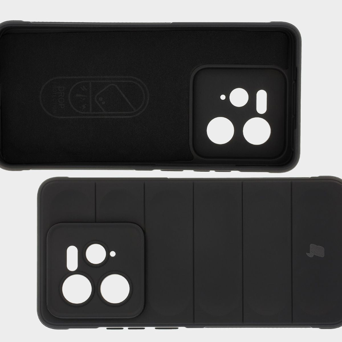 Robuste Handyhülle für Realme GT 7 Pro, Bizon Case Tur, Schwarz