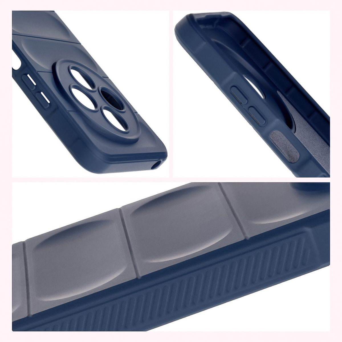 Robuste Handyhülle für Xiaomi Redmi 14C 4G / POCO C75, Bizon Case Tur, Dunkelblau
