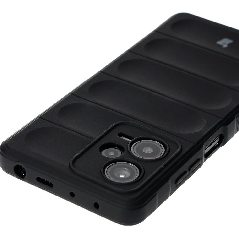 Robuste Handyhülle für Xiaomi Redmi Note 12 Pro+ 5G, Bizon Case Tur, Schwarz