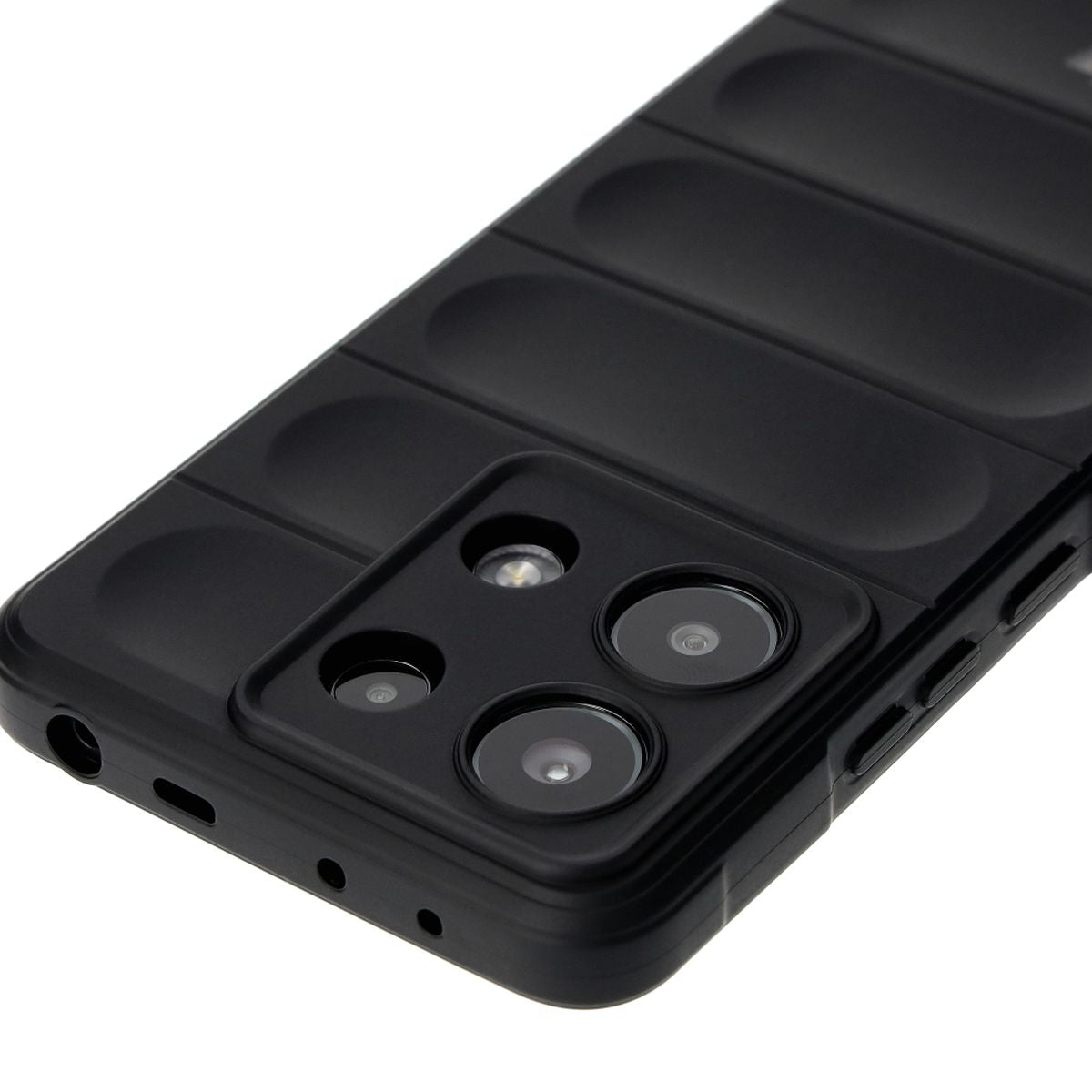 Robuste Handyhülle für Xiaomi Redmi Note 13 4G, Bizon Case Tur, Schwarz
