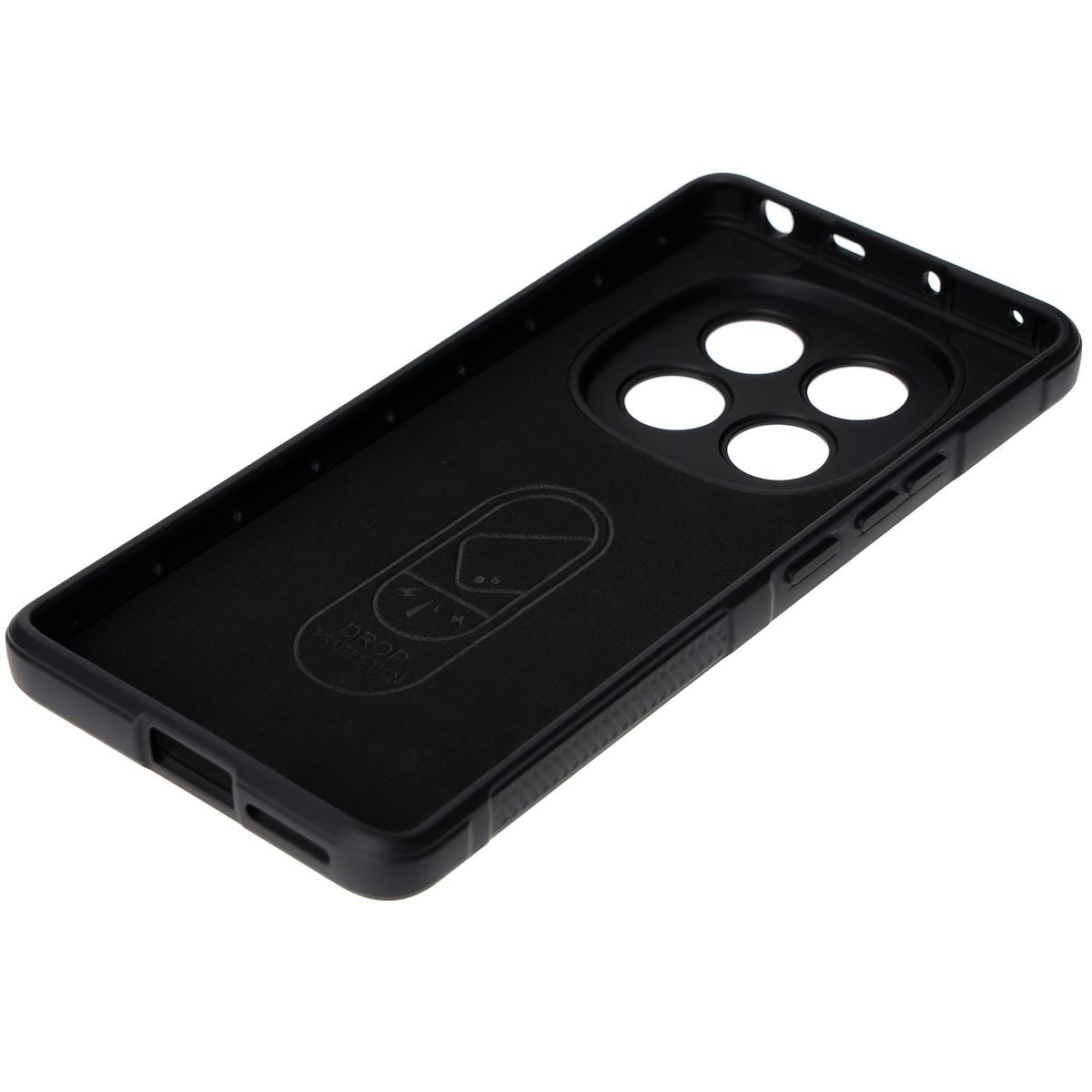 Robuste Handyhülle für Xiaomi Redmi Note 14 Pro 4G, Bizon Case Tur, Schwarz