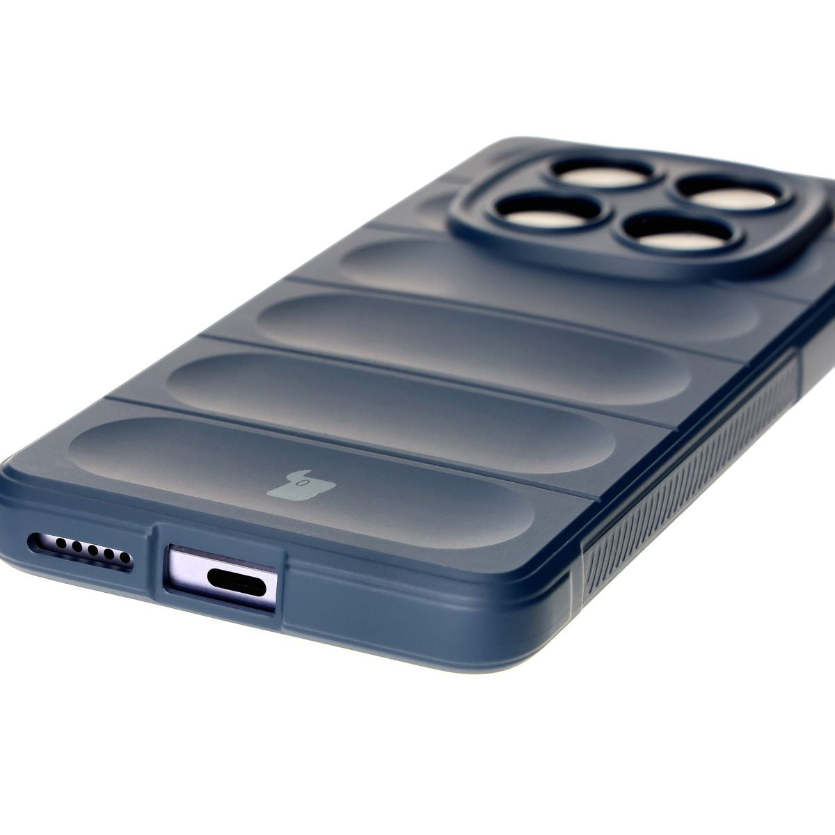 Robuste Handyhülle für Xiaomi Redmi Note 14 Pro 4G, Bizon Case Tur, Dunkelblau