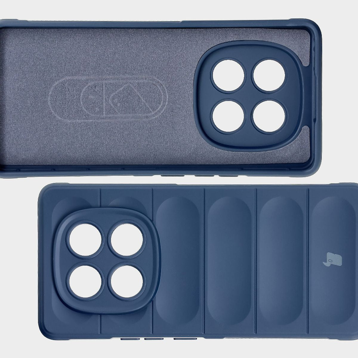Robuste Handyhülle für Xiaomi Redmi Note 14 Pro 4G, Bizon Case Tur, Dunkelblau