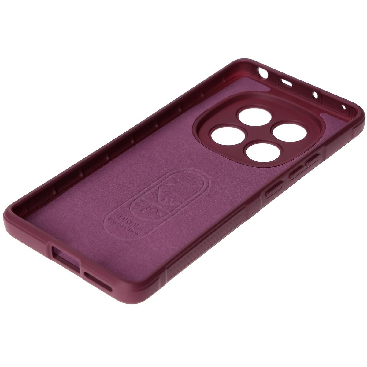 Robuste Handyhülle für Xiaomi Redmi Note 14 Pro 4G, Bizon Case Tur, Burgunderrot