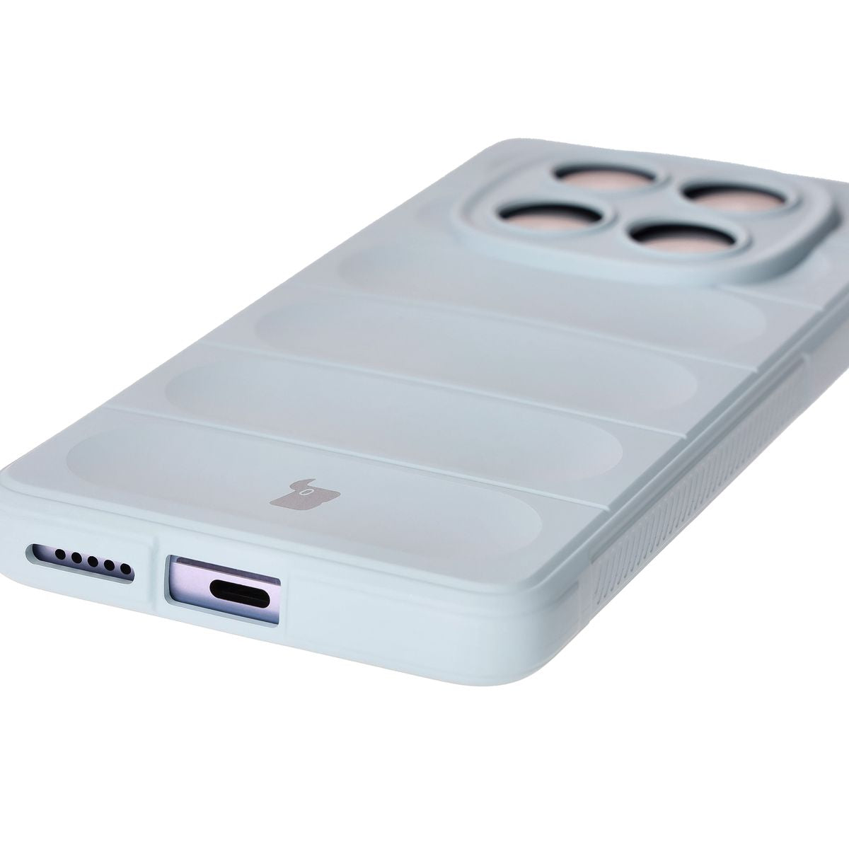 Robuste Handyhülle für Xiaomi Redmi Note 14 Pro 4G, Bizon Case Tur, Hellblau