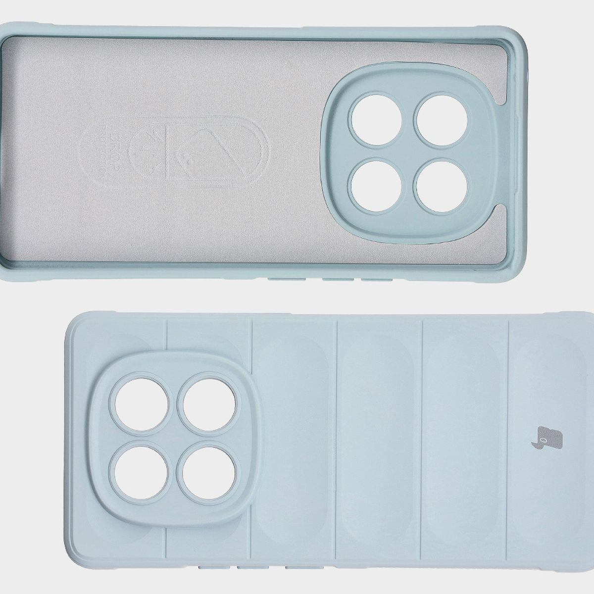 Robuste Handyhülle für Xiaomi Redmi Note 14 Pro 4G, Bizon Case Tur, Hellblau