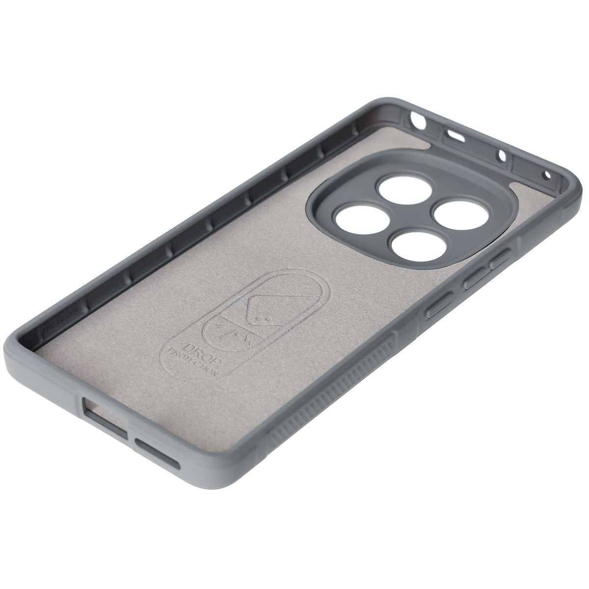 Robuste Handyhülle für Xiaomi Redmi Note 14 Pro 4G, Bizon Case Tur, Hellgrau