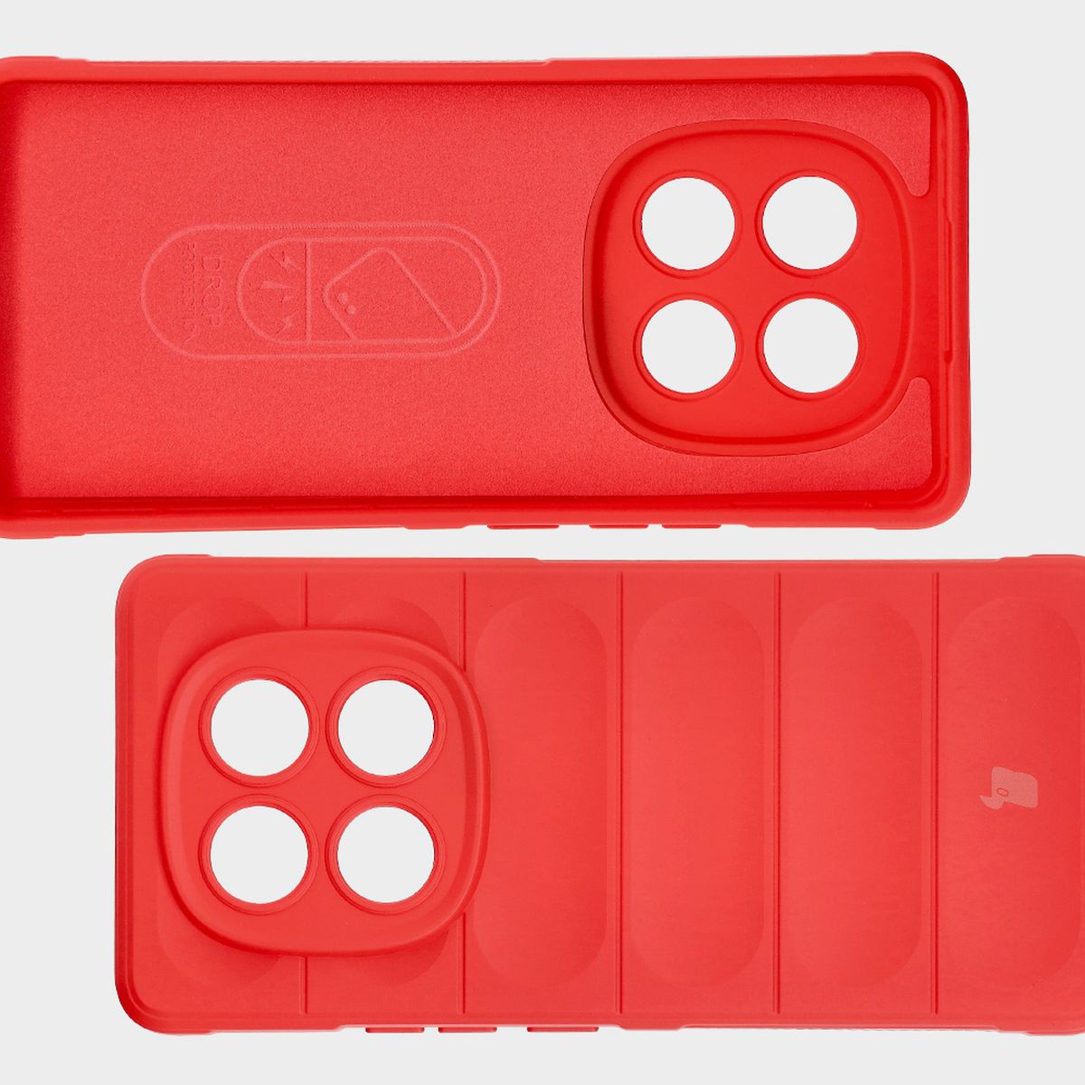 Robuste Handyhülle für Xiaomi Redmi Note 14 Pro 4G, Bizon Case Tur, Rot