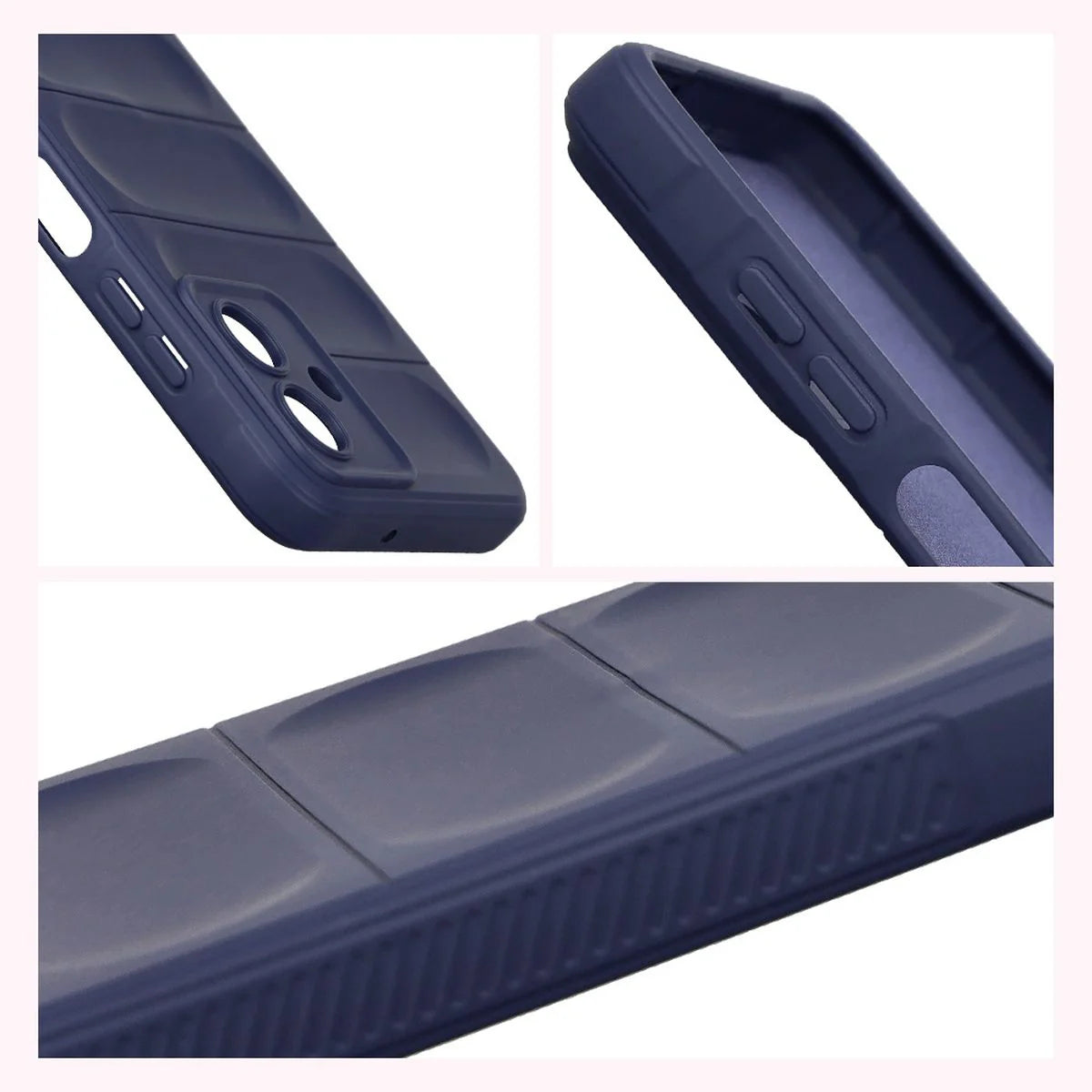 Robuste Handyhülle für Galaxy A07 4G, Bizon Case Tur, Dunkelblau