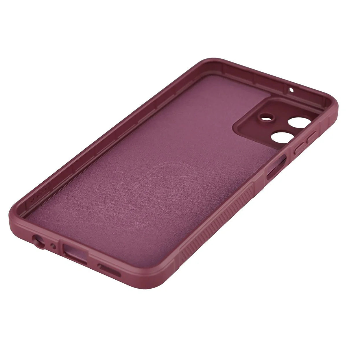 Robuste Handyhülle für Galaxy A07 4G, Bizon Case Tur, Burgunderrot