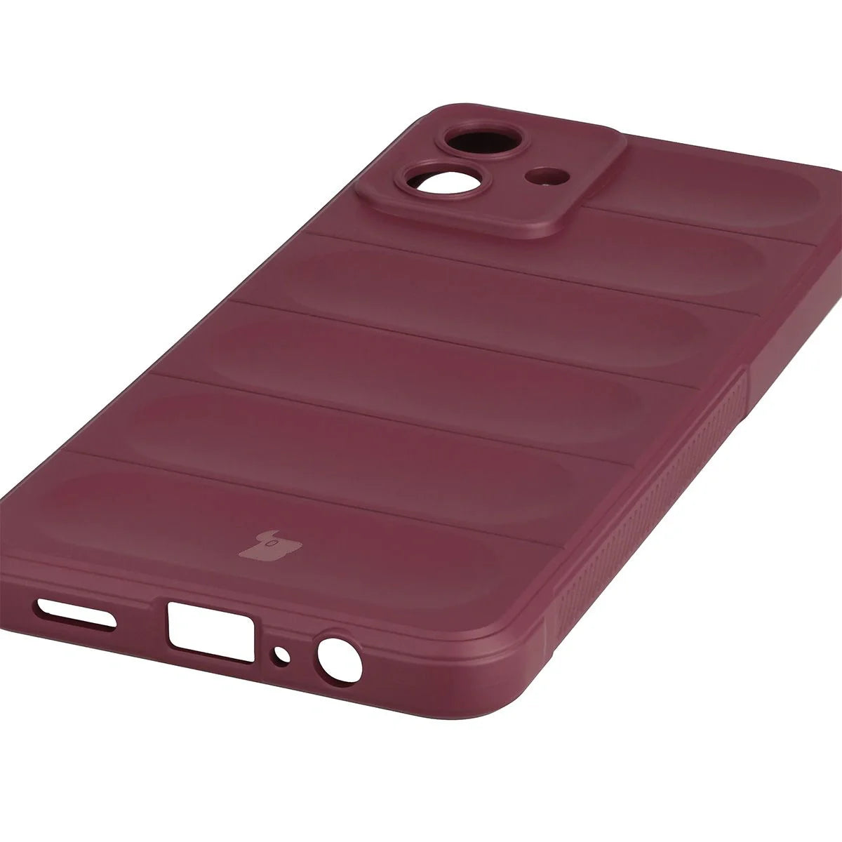 Robuste Handyhülle für Galaxy A07 4G, Bizon Case Tur, Burgunderrot