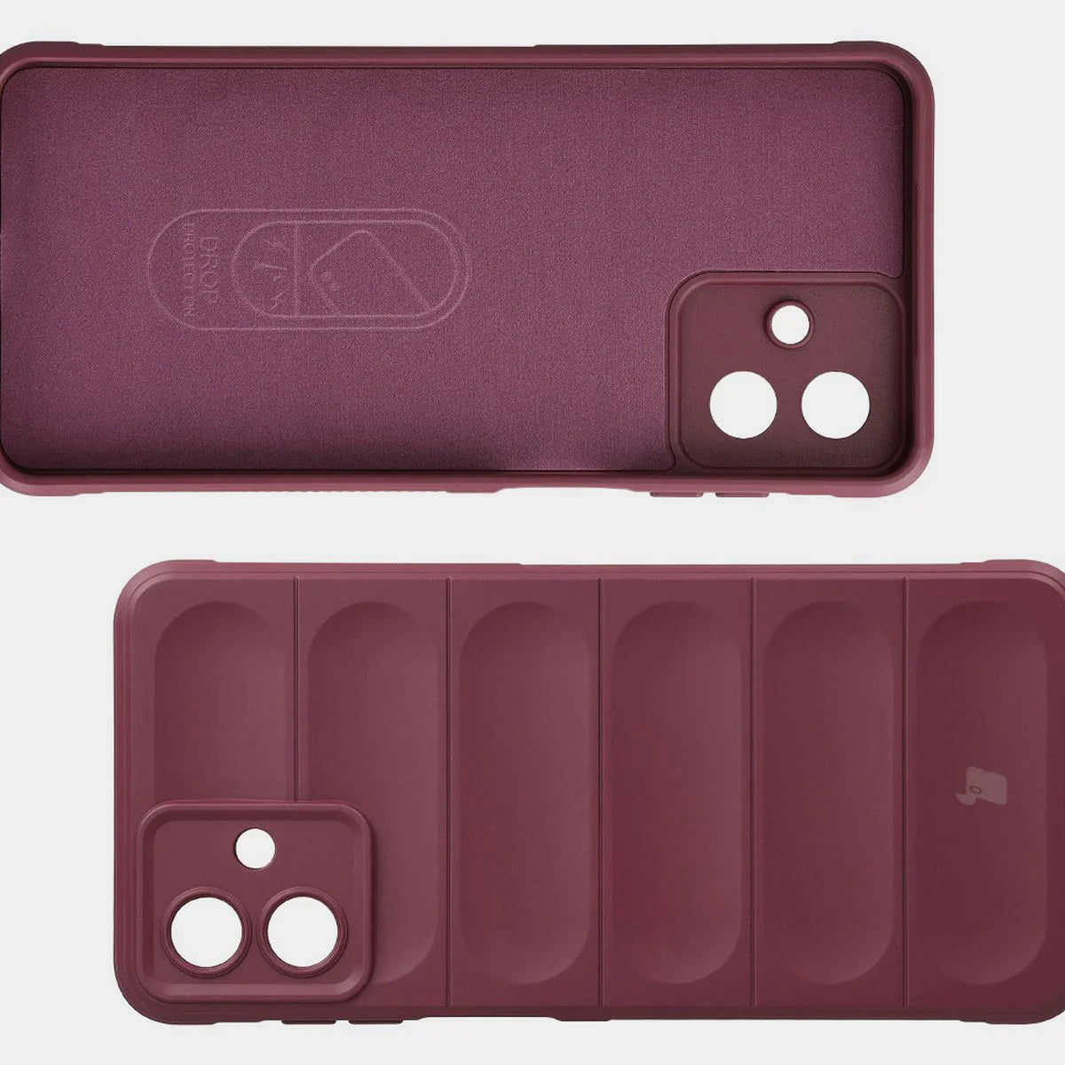 Robuste Handyhülle für Galaxy A07 4G, Bizon Case Tur, Burgunderrot