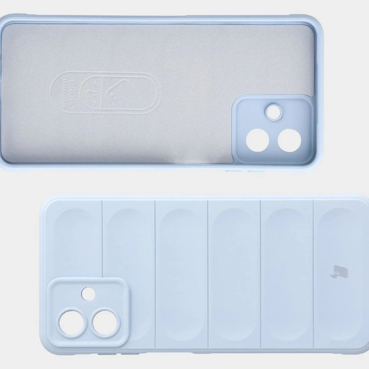 Robuste Handyhülle für Galaxy A07 4G, Bizon Case Tur, Hellblau