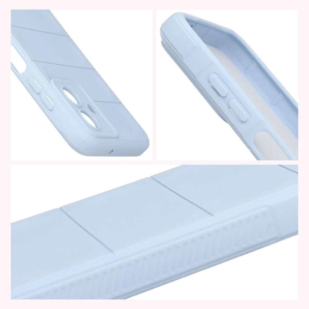 Robuste Handyhülle für Galaxy A07 4G, Bizon Case Tur, Hellblau