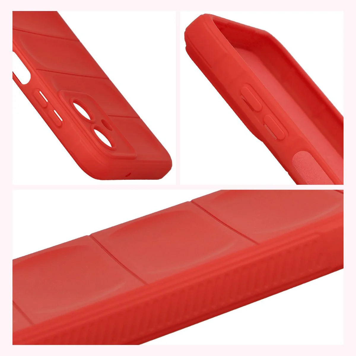 Robuste Handyhülle für Galaxy A07 4G, Bizon Case Tur, Rot